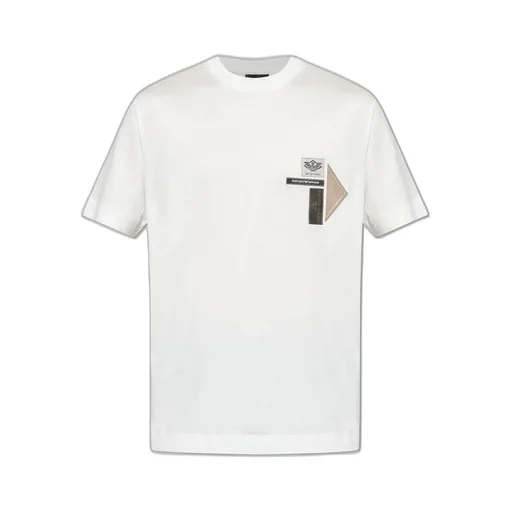 Emporio Armani Logo-Patch Crewneck T-Shirt