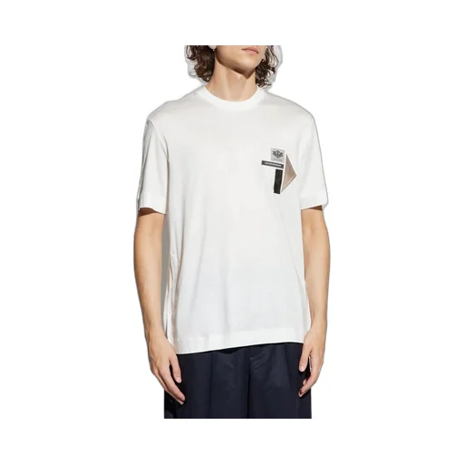 Emporio Armani Logo-Patch Crewneck T-Shirt