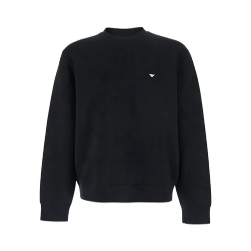 Emporio Armani Eagle Logo Emroidered Crewneck Sweatshirt
