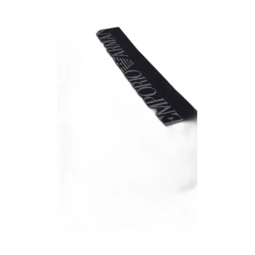 Emporio Armani Logo Jacquard Frayed Edge Scarf