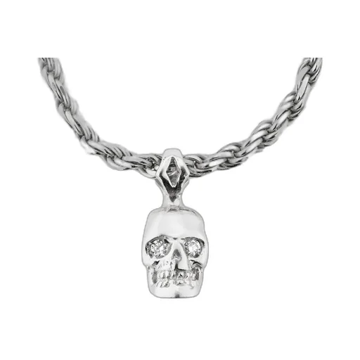 Emanuele Bicocchi Diamond Skull Necklace