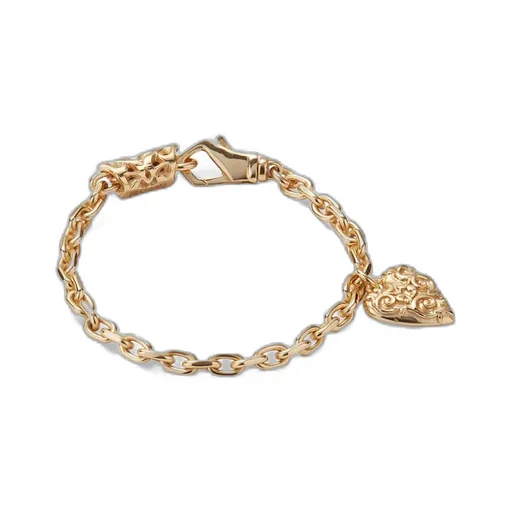 Emanuele Bicocchi Heart Link Chain Bracelet