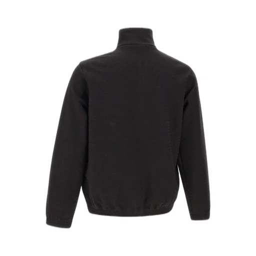 Emporio Armani Logo Embroidered Zip-Up Sweatshirt