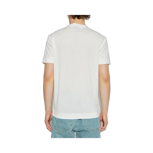 Emporio Armani Logo Embroidered Crewneck T-Shirt
