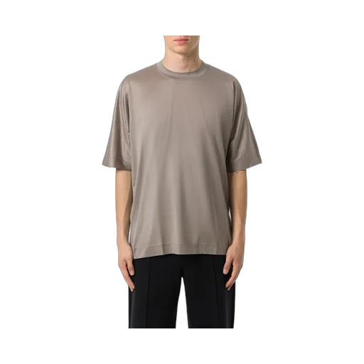 Emporio Armani Logo Embroidered Crewneck T-Shirt