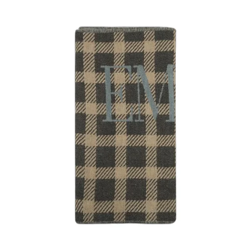Emporio Armani Plaid Jacquard Scarf