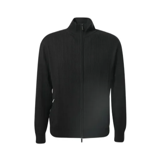 Emporio Armani Long-Sleeved Zipped Cardigan