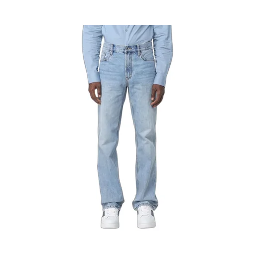 Emporio Armani J76 Straight-Fit Stone-Washed Denim Jeans