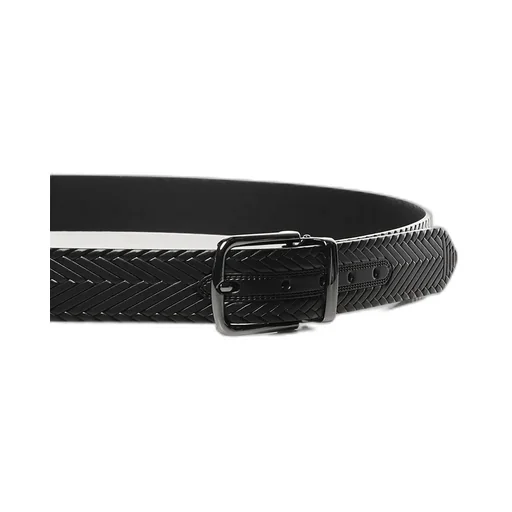 Emporio Armani Braided Buckle Belt