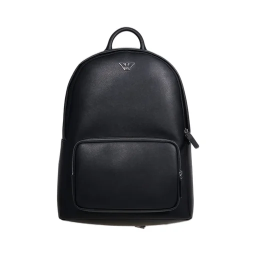 Emporio Armani Logo Plaque Zipped Backpack