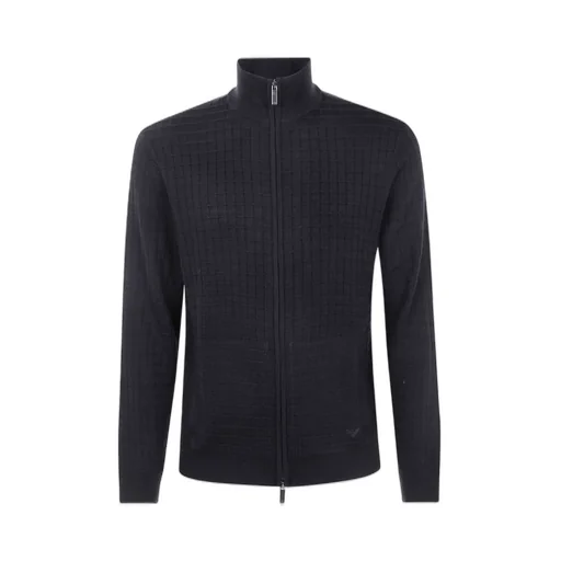 Emporio Armani Zip-Up High Neck Cardigan