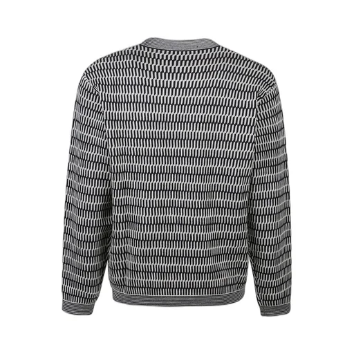 Emporio Armani Geometric Patterned Crewneck Jumper