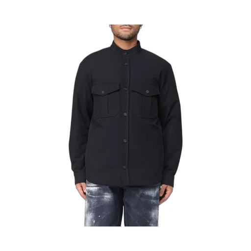 Emporio Armani Logo Patch Buttoned Shirt