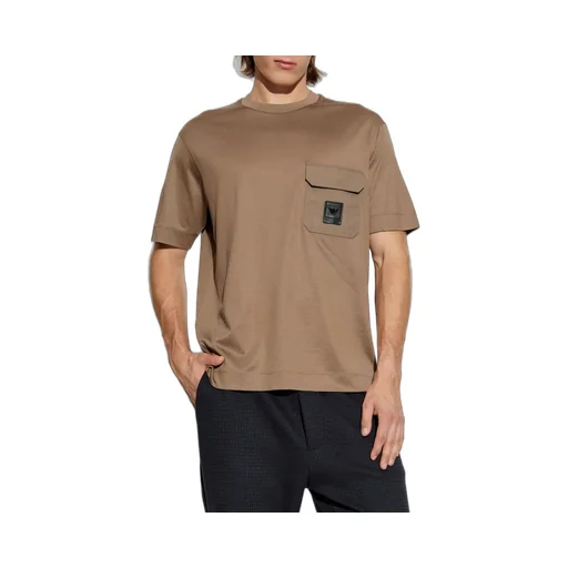 Emporio Armani Logo Patch Crewneck T-Shirt