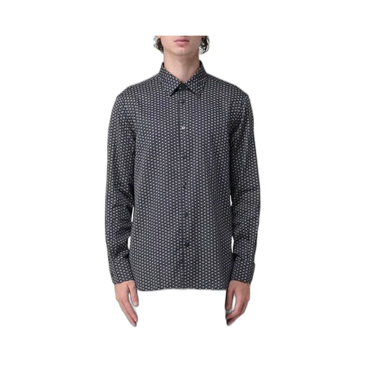 Emporio Armani Printed-Pattern Stretch Shirt