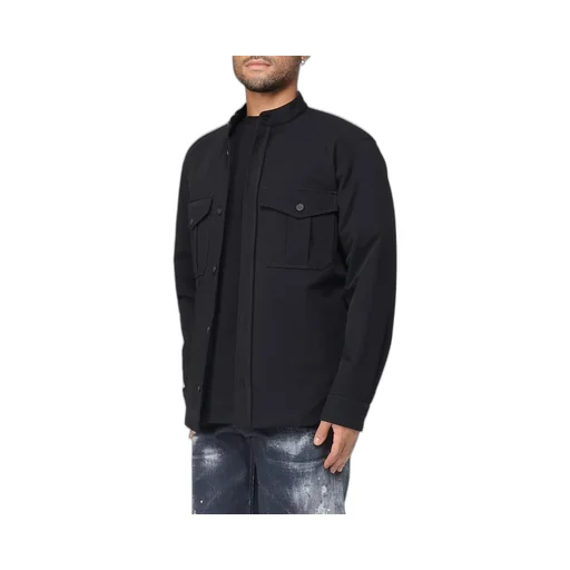 Emporio Armani Logo Patch Buttoned Shirt
