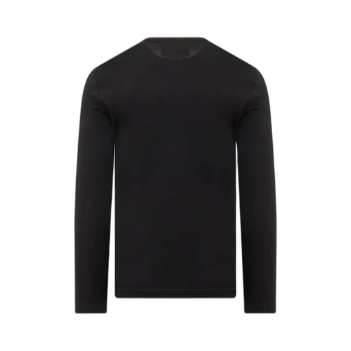 Emporio Armani Logo-Patch Long-Sleeved Crewneck T-Shirt