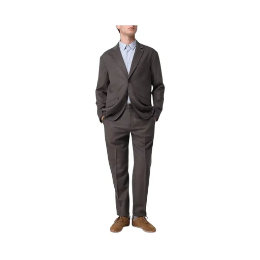Emporio Armani Mid Rise Tapered Leg Trousers