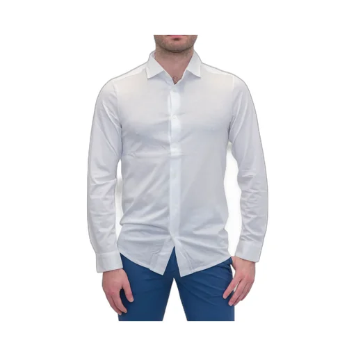 Emporio Armani Curved Hem Buttoned Shirt