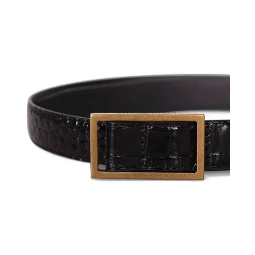Emporio Armani Embossed Buckle Belt