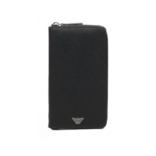 Emporio Armani Logo Plaque Zip-Around Wallet