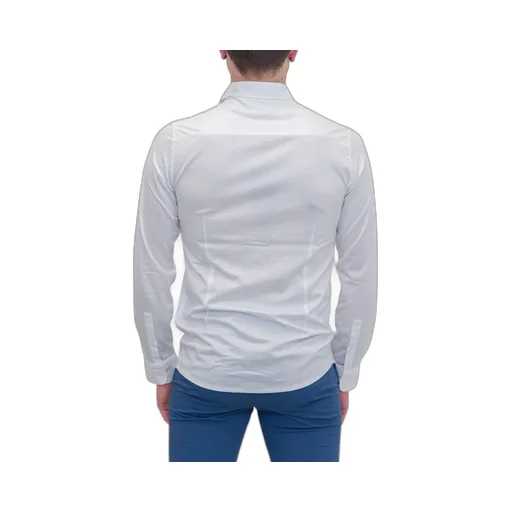 Emporio Armani Curved Hem Buttoned Shirt