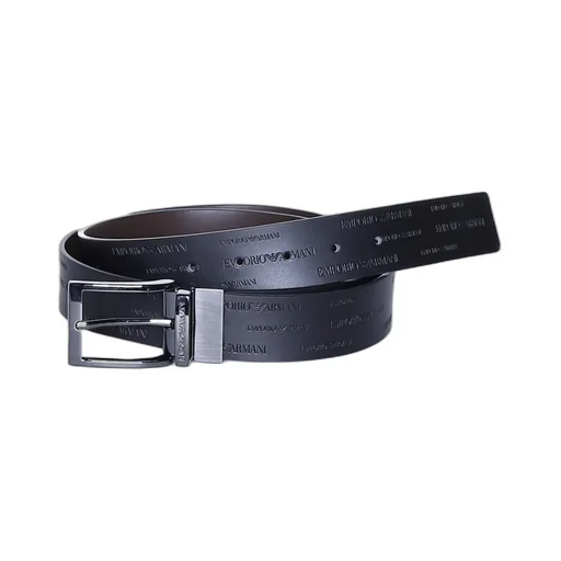 Emporio Armani Logo Embossed Reversible Belt