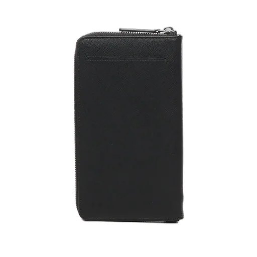 Emporio Armani Logo Plaque Zip-Around Wallet