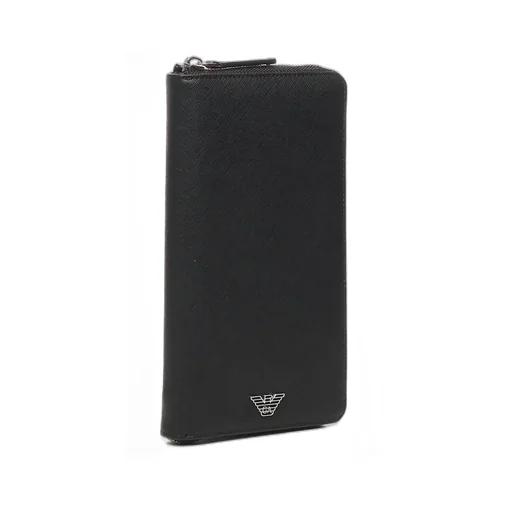 Emporio Armani Logo Plaque Zip-Around Wallet