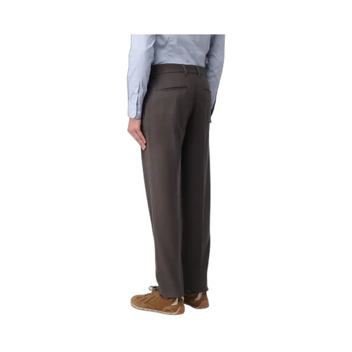 Emporio Armani Mid Rise Tapered Leg Trousers