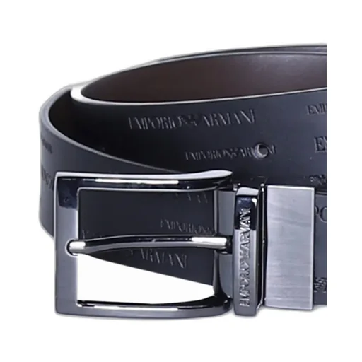 Emporio Armani Logo Embossed Reversible Belt