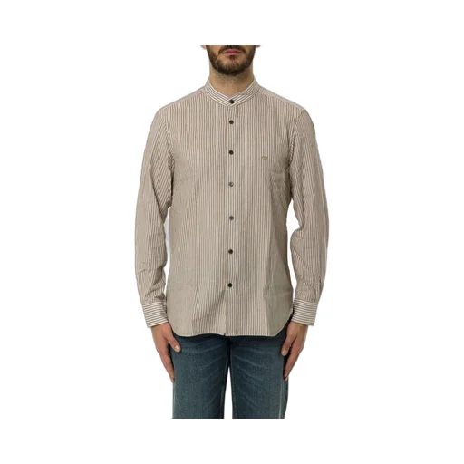 Emporio Armani Striped Button-Up Shirt