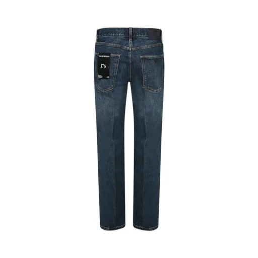 Emporio Armani Logo-Patch Straight-Leg Jeans