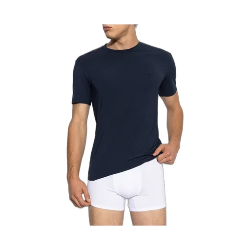 Emporio Armani Logo Embroidered Lingerie T Shirt