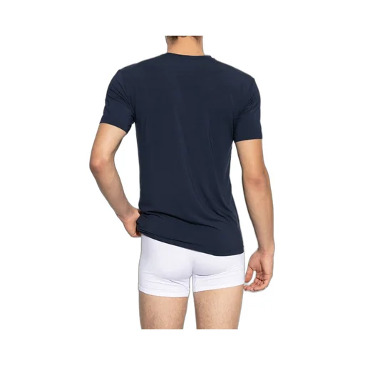 Emporio Armani Logo Embroidered Lingerie T Shirt