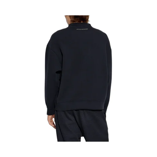 Emporio Armani Patterned Printed Drawstring Hoodie