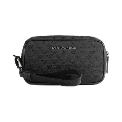 Emporio Armani All-Over Jacquard Wash Bag