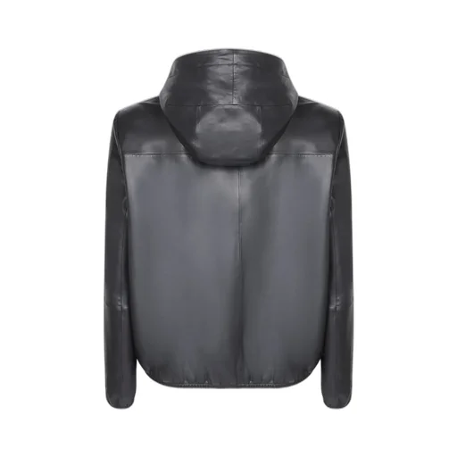 Emporio Armani Logo Plaque Drawstring Jacket