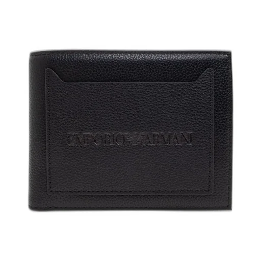 Emporio Armani Logo Embossed Bifold Wallet