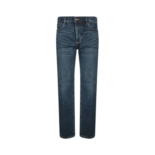 Emporio Armani Logo-Patch Straight-Leg Jeans