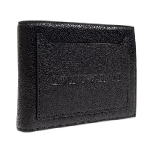 Emporio Armani Logo Embossed Bifold Wallet