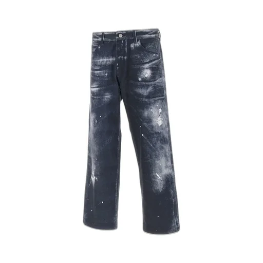 Emporio Armani Distressed Regular Fit Jeans
