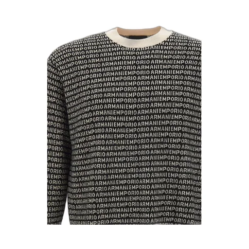 Emporio Armani All-Over Patterned Crewneck Jumper