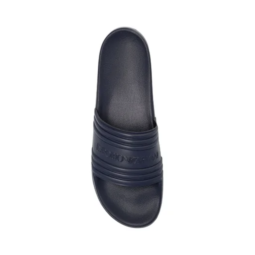 Emporio Armani Logo Embossed Slip-On Slides