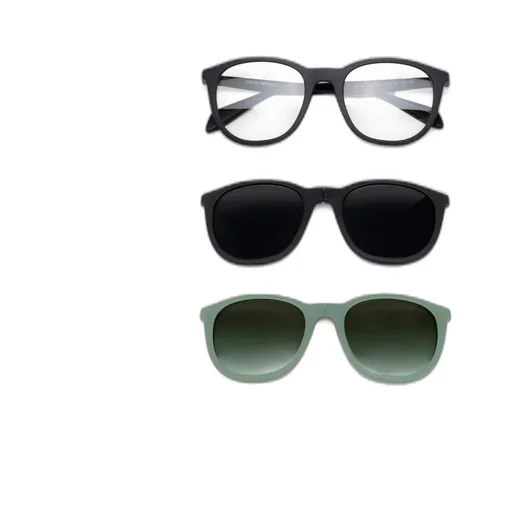 Emporio Armani Round Frame Clip-On Glasses