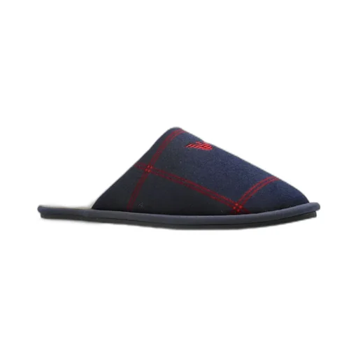 Emporio Armani Round Toe Slip-On Slides