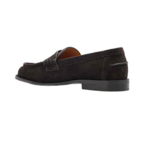 Emporio Armani Round Toe Slip-On Loafers