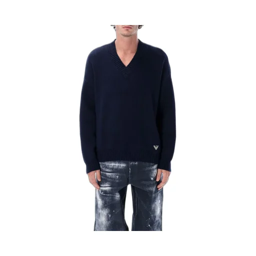 Emporio Armani V-Neck Knitted Jumper