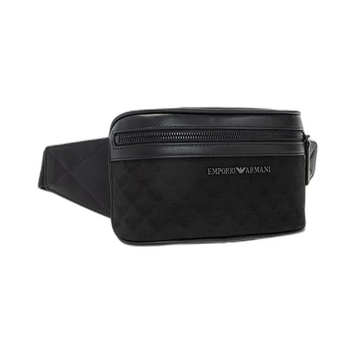 Emporio Armani All-Over Eagle Jacquard Belt Bag