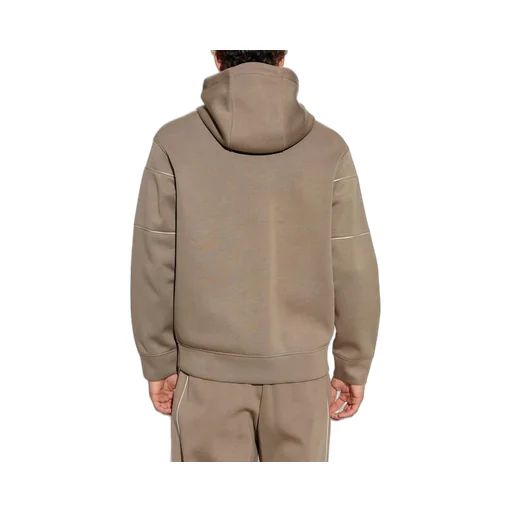 Emporio Armani Logo-Embossed Drawstring Hoodie